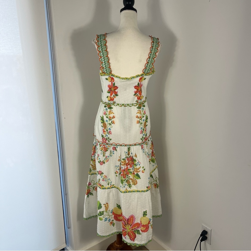 Farm Rio Mixed Tropical romance midi dress - Picture 9 of 10